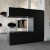 Topeka Black 3-Sided Bio Fireplace by ScandiFlames, a sleek freestanding bioethanol fireplace with a modern steel design and thr