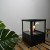 Square Table Bio Fireplace - Black by ScandiFlames, a stylish tabletop bioethanol fireplace with a 1-hour burn time and manual c