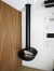 Toronto Black 2-Sided Ceiling Mounted Biofire by ScandiFlames in a sleek black finish, suspended from the ceiling for a modern d