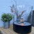 Southwark Black Round Tabletop Bioethanol Fireplace by ScandiFlames, a sleek and modern tabletop fireplace with a 3-litre capaci
