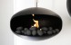 ScandiFlames Ceramics Pebbles Black - 24 Pieces - Heat-resistant decorative stones for bioethanol fireplaces.