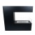 Topeka Black 3-Sided Bio Fireplace by ScandiFlames, a sleek freestanding bioethanol fireplace with a modern steel design and thr