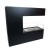 Topeka Black 3-Sided Bio Fireplace by ScandiFlames, a sleek freestanding bioethanol fireplace with a modern steel design and thr