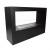 Lansing L Black Freestanding Bioethanol Fireplace by ScandiFlames, a sleek and modern floor-standing bioethanol fireplace.