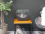 Cradle Table Bio Fireplace - Black by ScandiFlames, a modern tabletop bioethanol fireplace with a sleek black finish and 5-hour 