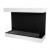 Dakota White 3-sided 80 cm Wall Biofireplace by ScandiFlames – a sleek, wall-mounted bioethanol fireplace with a modern white fi