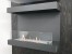Dakota Black 3-sided 80 cm Wall Biofireplace by ScandiFlames, a modern, wall-mounted bioethanol fireplace with an elegant black 