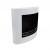 ScandiFlames White Wall Mounted Bioethanol Fireplace - a modern, wall-mounted bioethanol fireplace with a sleek white finish and