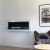 ScandiFlames Large Wall Mounted Biofireplace in White - A stylish, wall-mounted bioethanol fireplace with a 4.5-litre capacity a