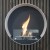 ScandiFlames Delaware White Round Wall Mounted Biofireplace – modern, eco-friendly heating solution with a sleek design.
