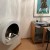 ScandiFlames White Round Wall Mounted Bioethanol Fireplace - A stylish wall-mounted bioethanol fireplace with a sleek white fini